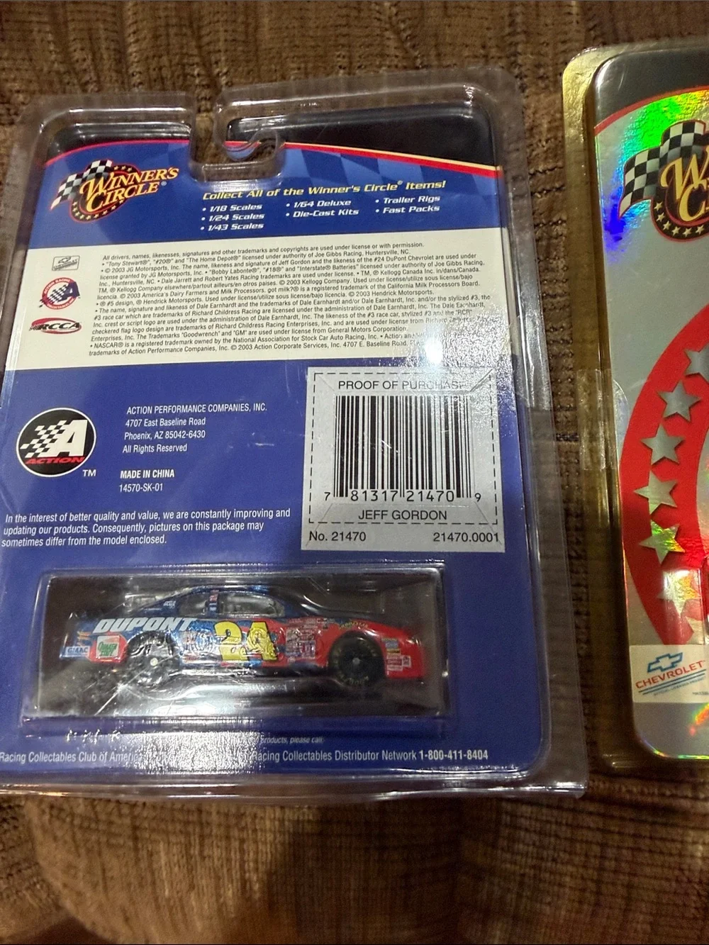 Winner’s Circle #24 Decade of Champions Toy Car 1995, 1997, & 2001